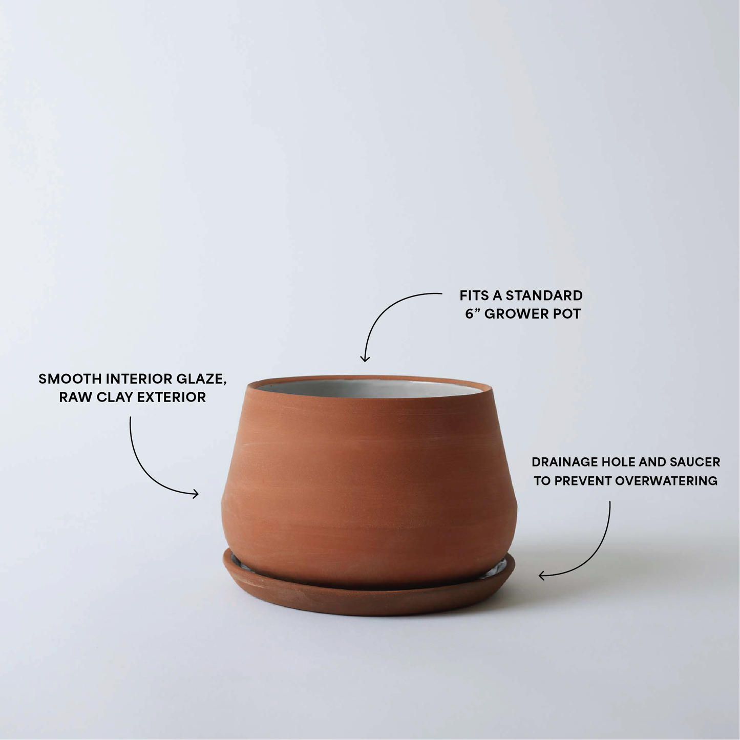 Rancho Planter - 8 Inch with Saucer