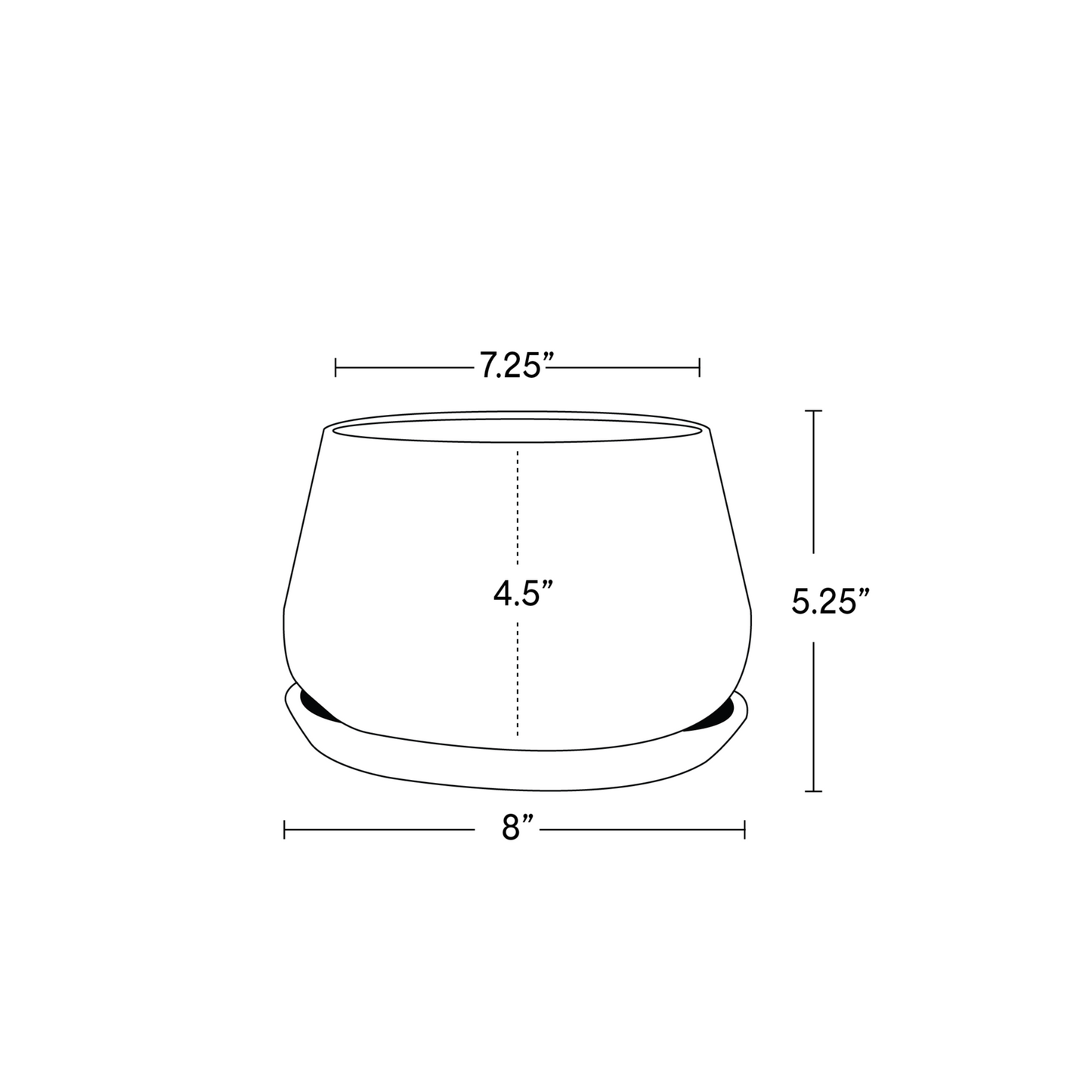 Rancho Planter - 8 Inch with Saucer