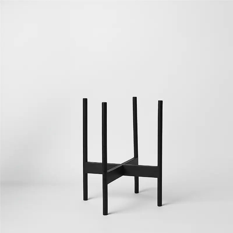 Rounded Hardwood Plant Stand