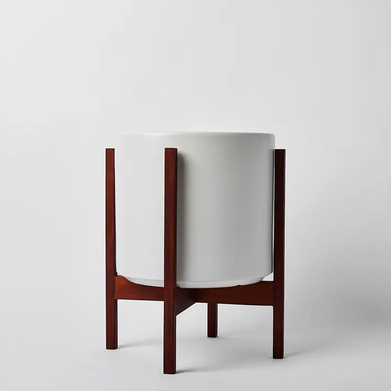 Solid Goods Ceramic Cylinder– With or Without Mahogany Stand